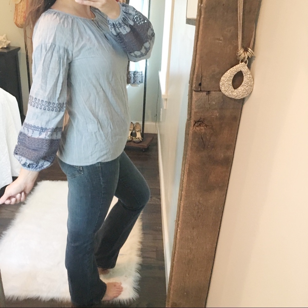 Elliot Lauren xsmall oversized chambray blouse - Picture 3 of 4